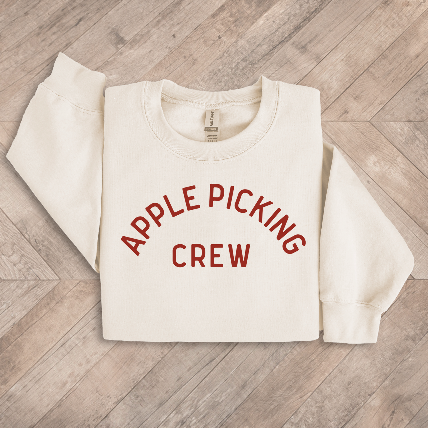 Apple Picking Crew Adult Sweatshirt