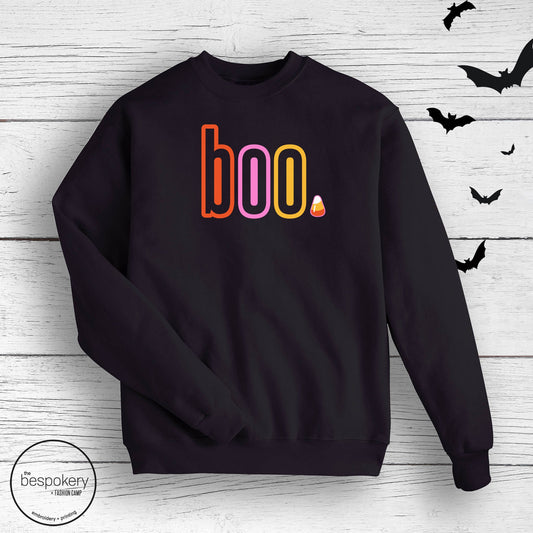 "boo" - Black Sweatshirt