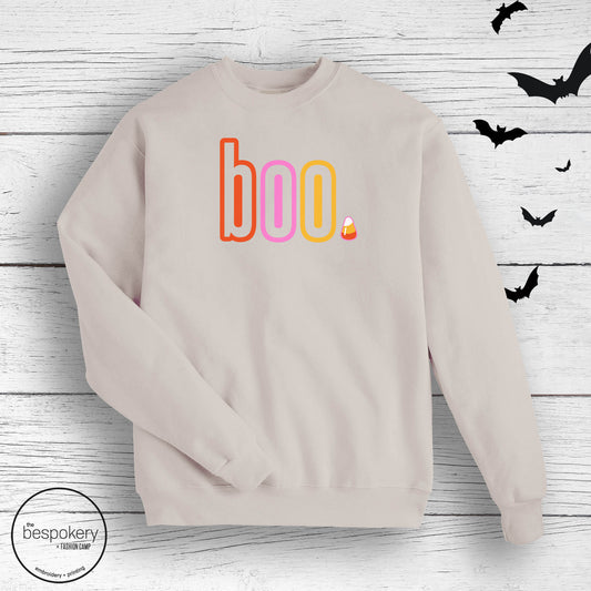 "boo" - Sand Sweatshirt (Adult only)