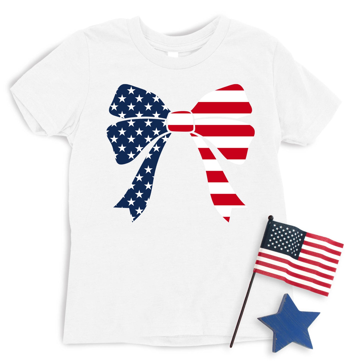 4th of July Bow T-shirt