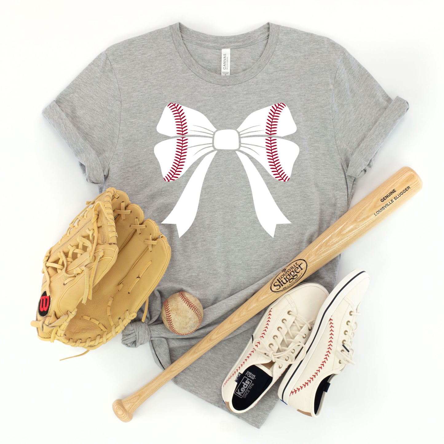 Baseball Bow T-shirt