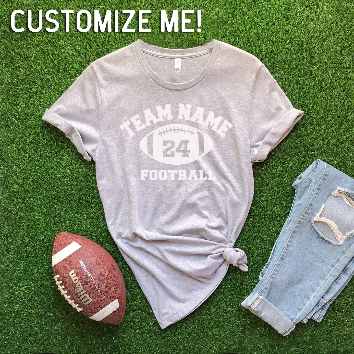Team Name CUSTOM Football T-shirt
