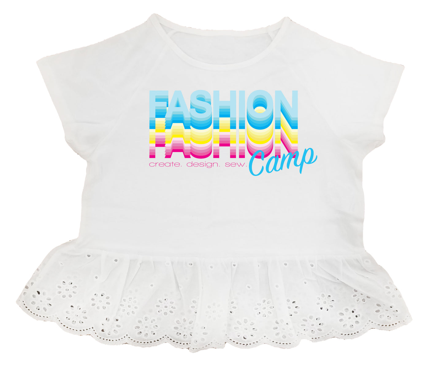 Fashion Camp Retro White Peplum