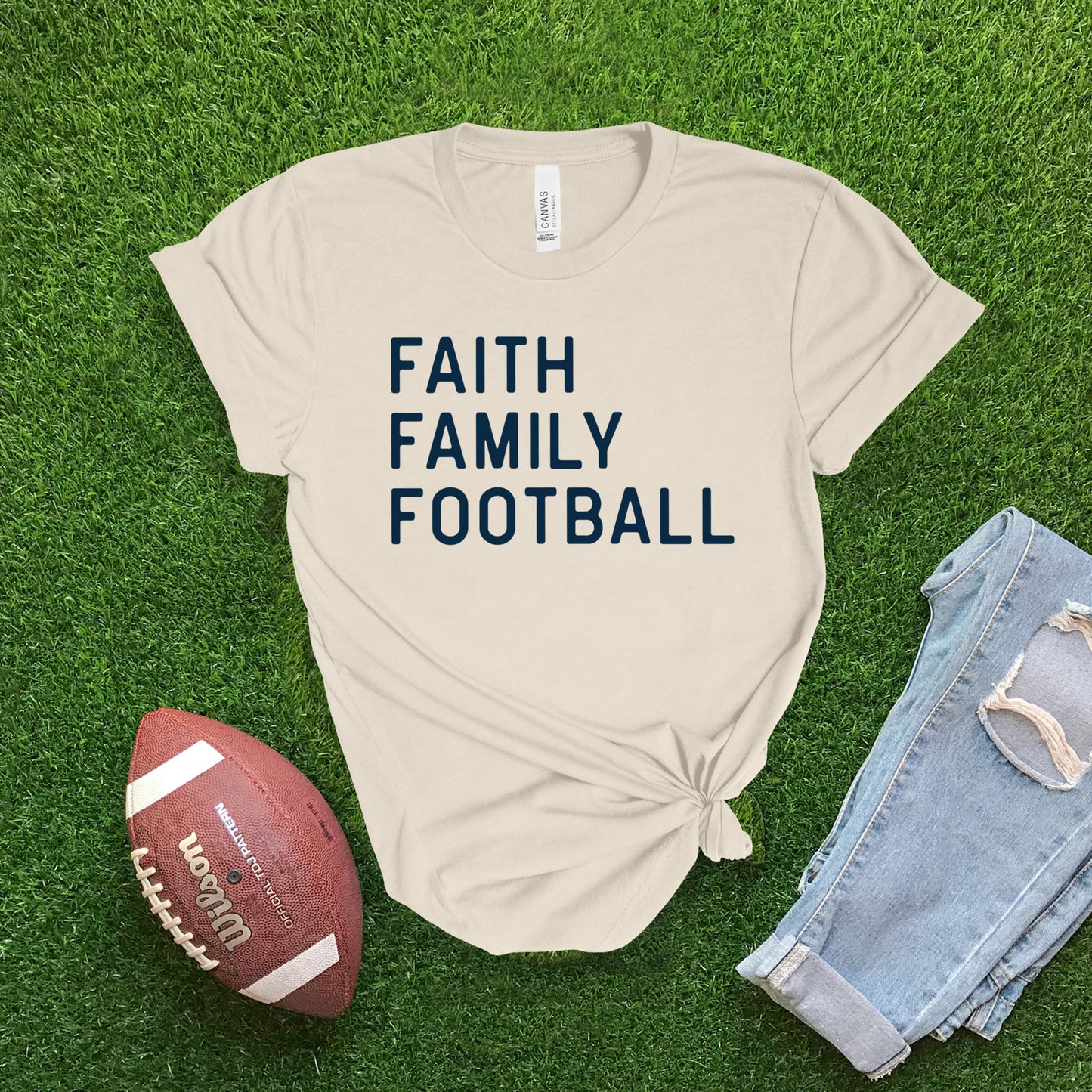 Faith, Family, Football T-shirt