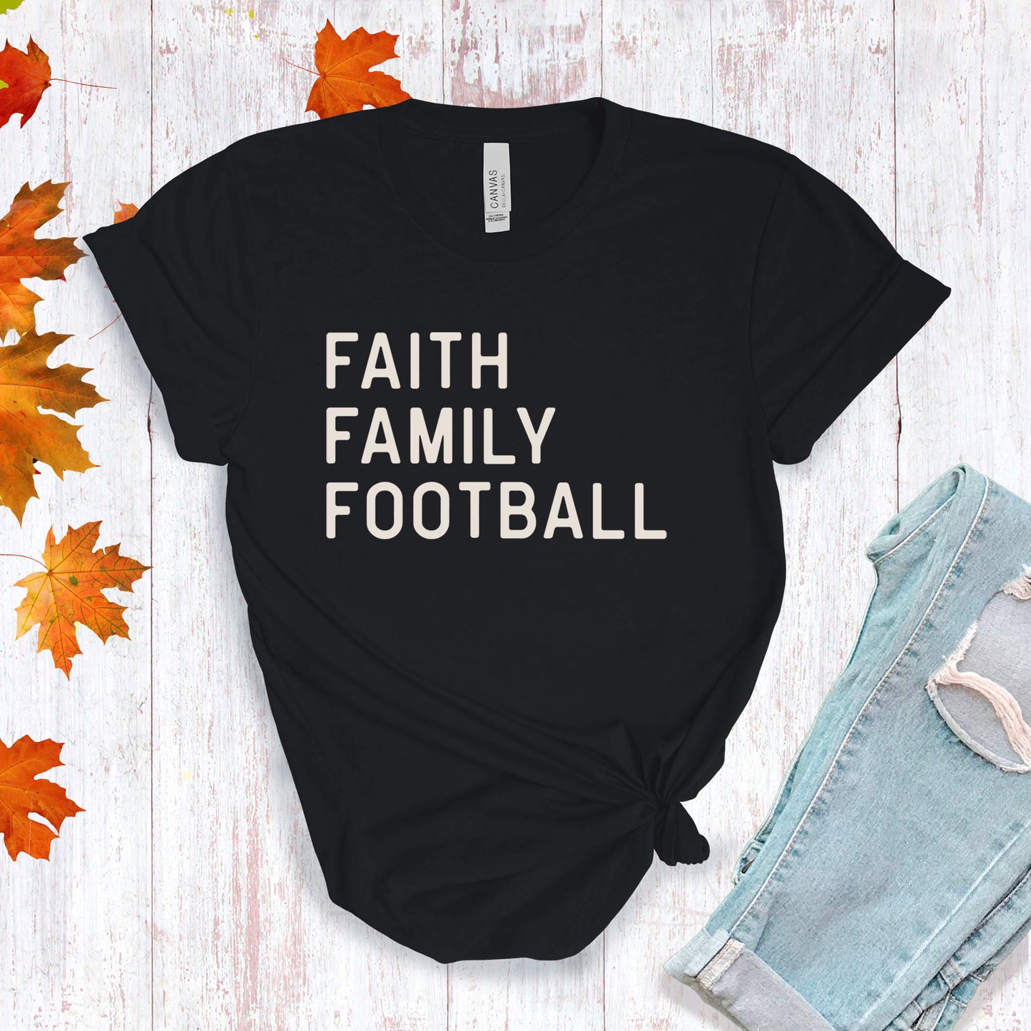 Faith, Family, Football T-shirt