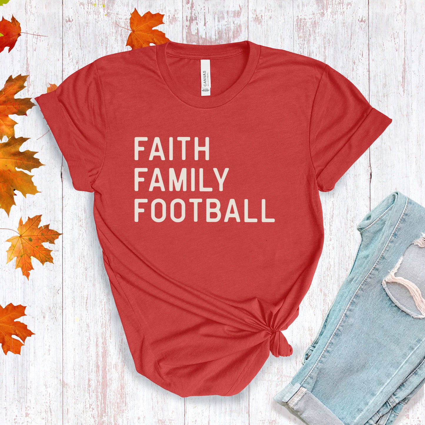 Faith, Family, Football T-shirt