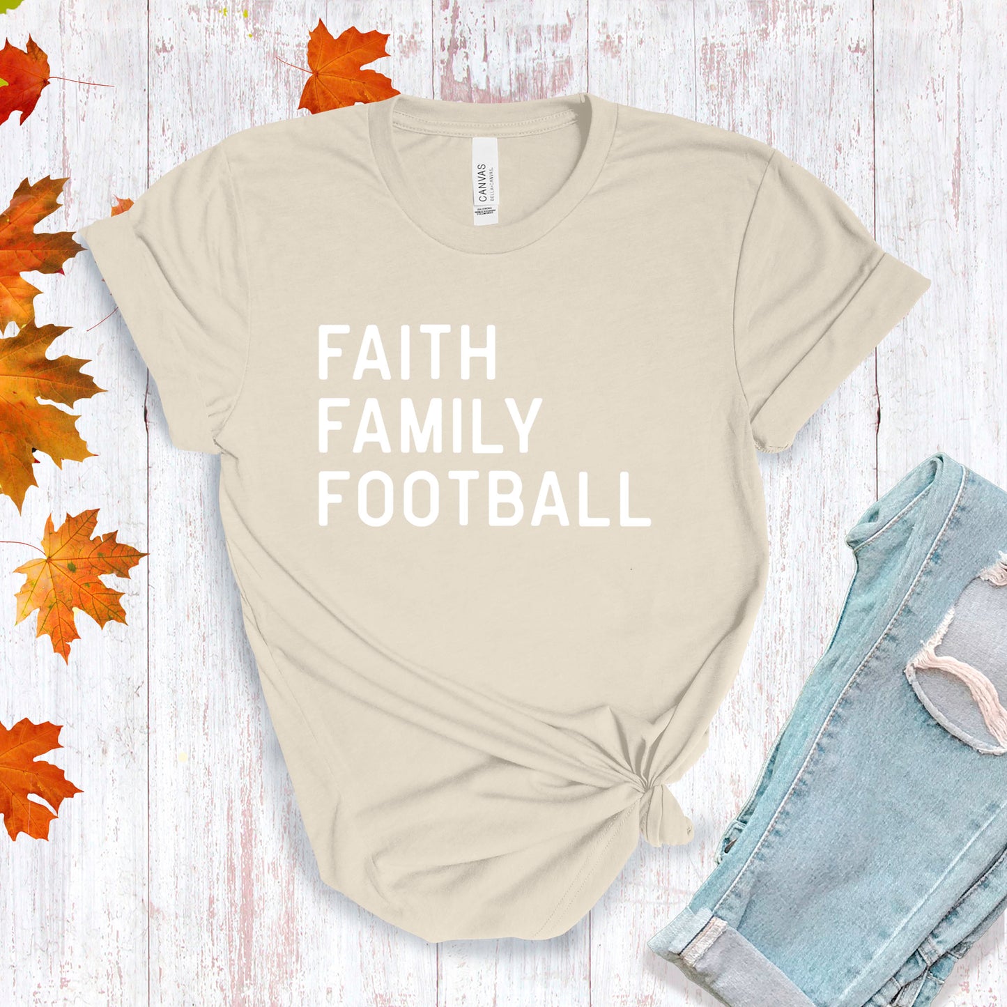 Faith, Family, Football T-shirt