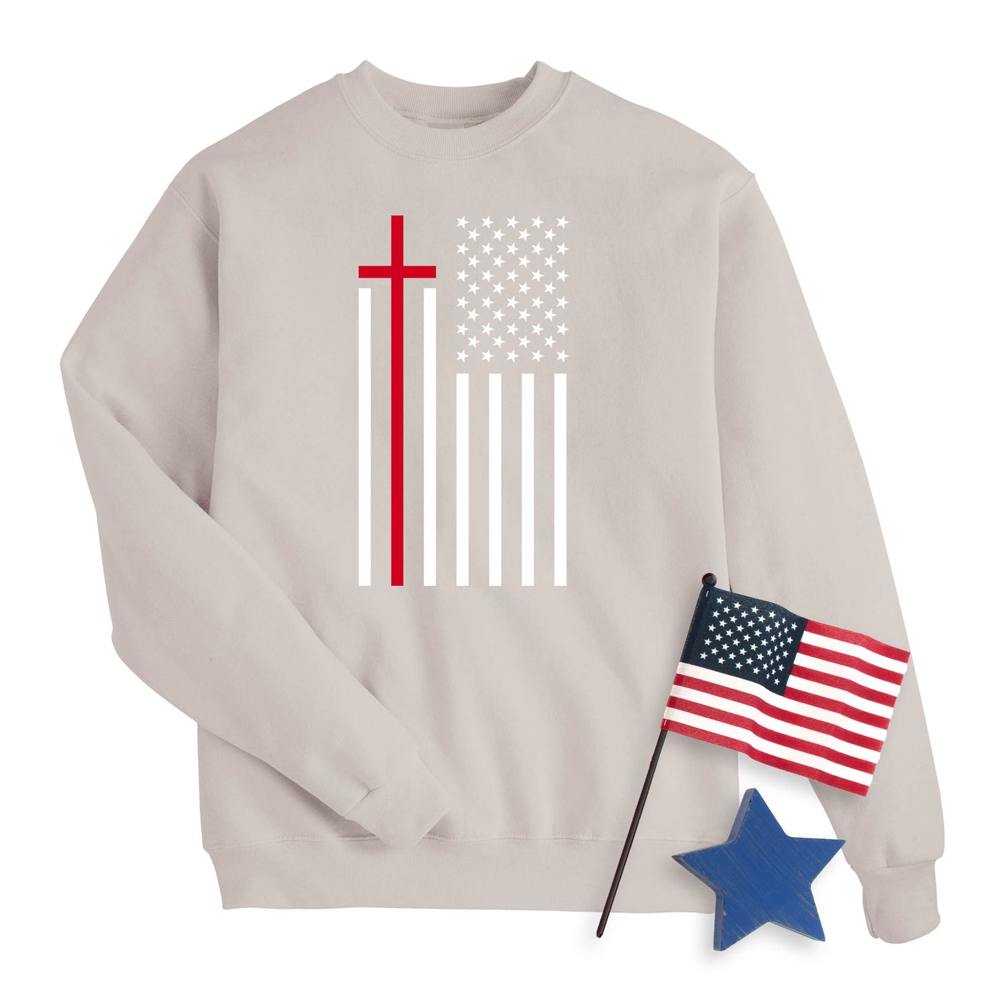 Flag & Cross Sweatshirt