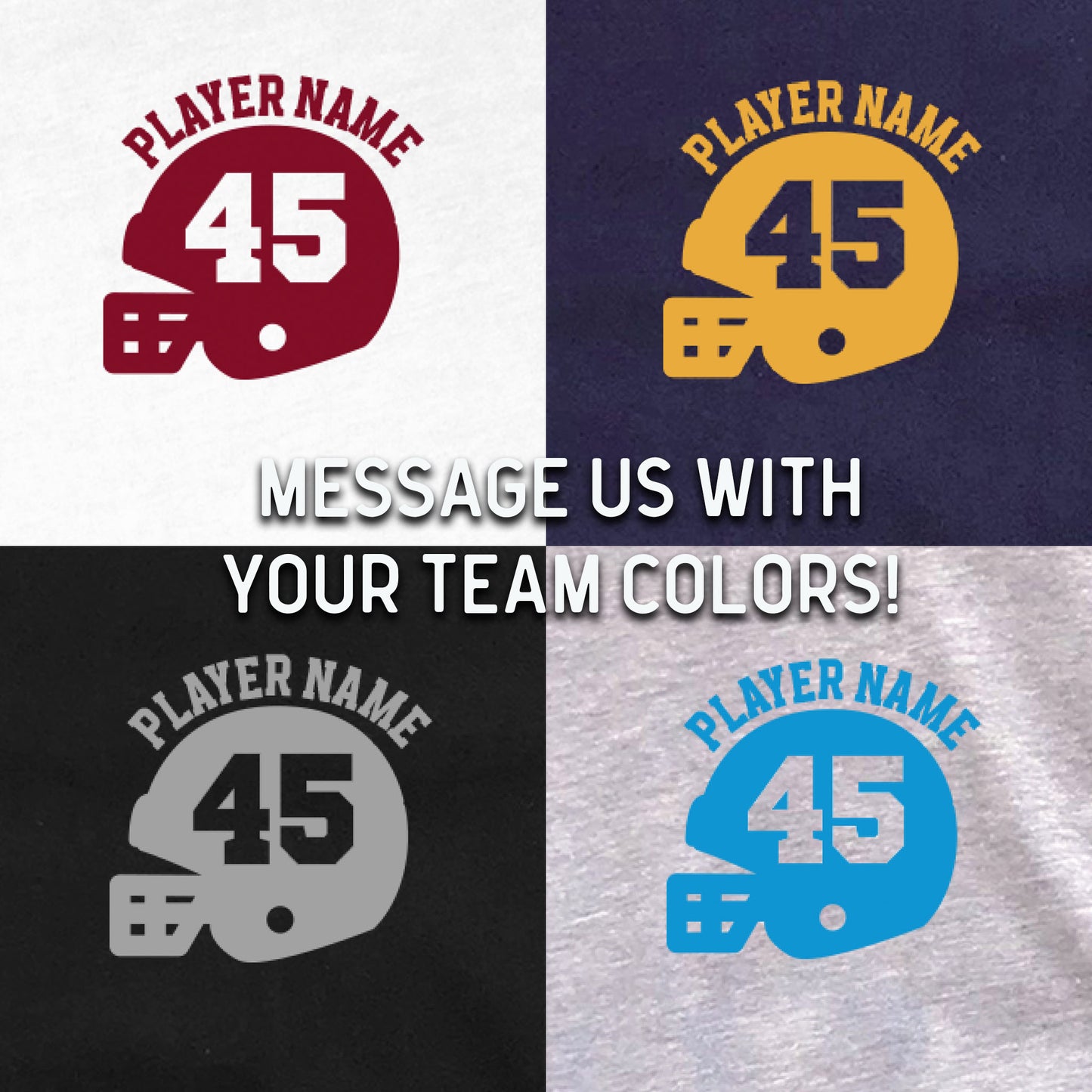Football Helmet CUSTOM Sweatshirt
