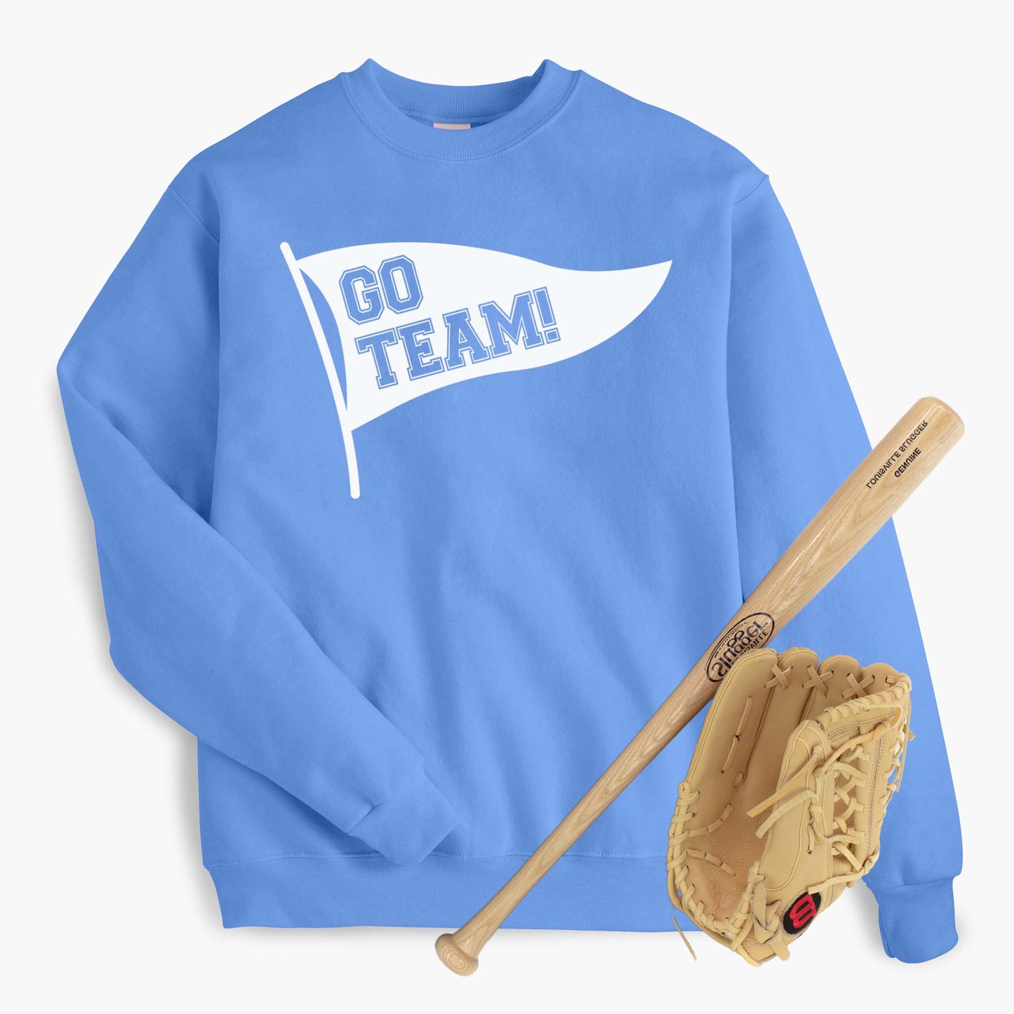 Go Team Pennant Banner Adult Sweatshirt