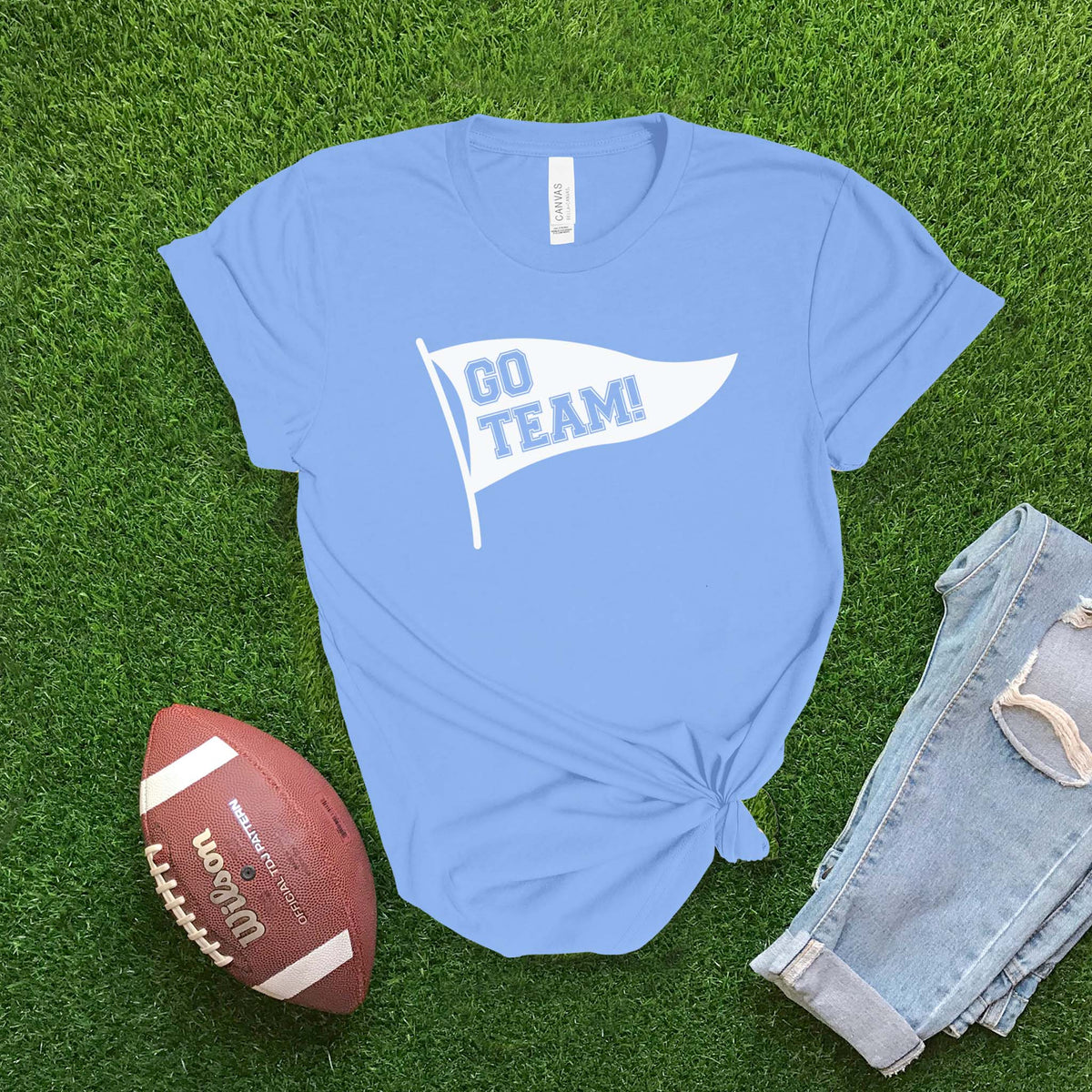 Go Team Pennant Banner T-shirt