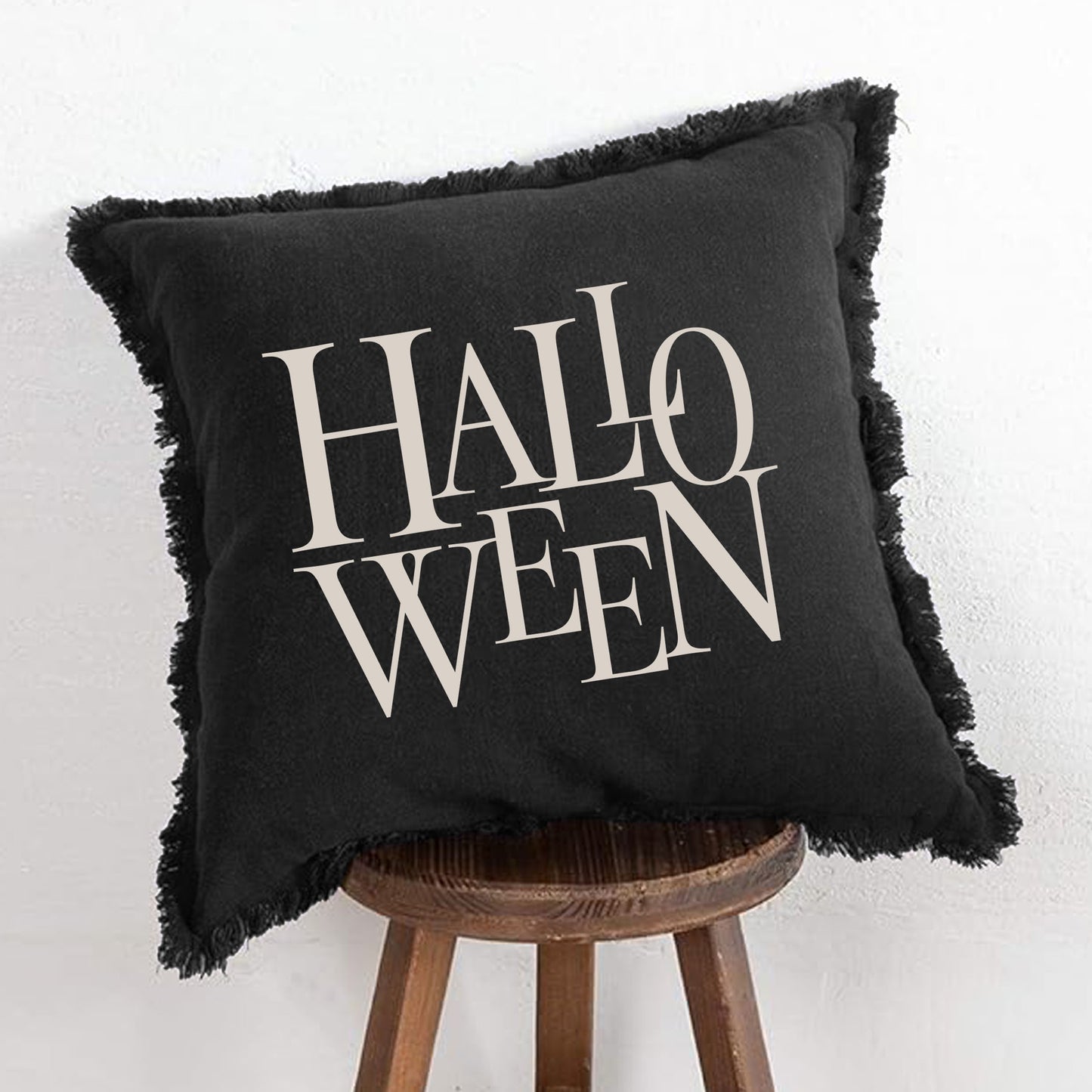 Halloween Fringe Pillow Case