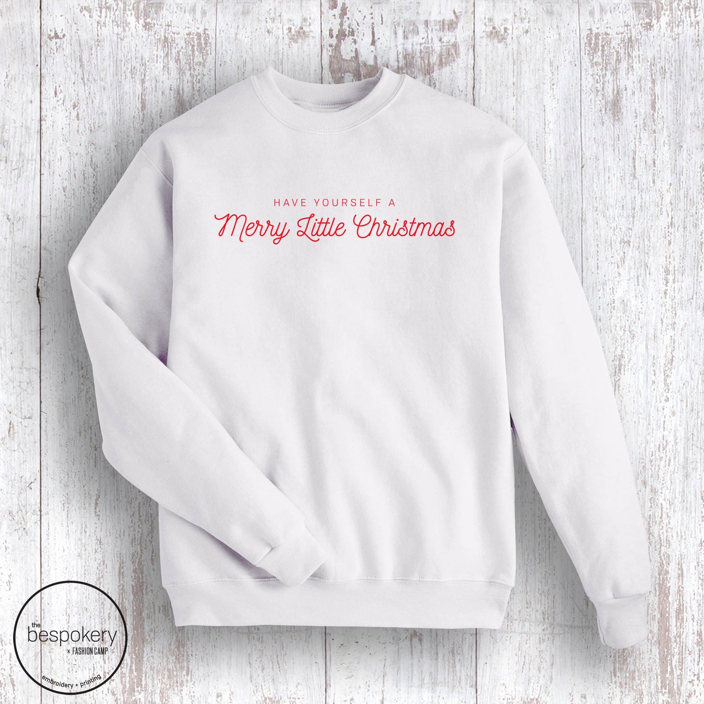 Merry Little Christmas Sweatshirt- White (Youth + Adult)
