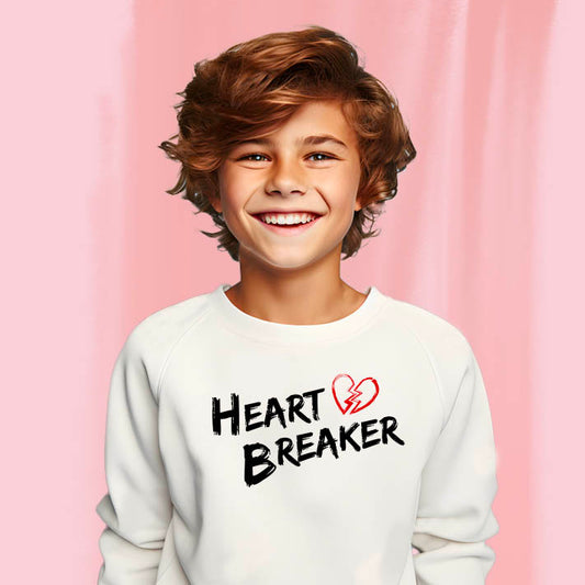 "Heartbreaker" - White Sweatshirt