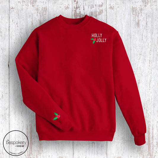 "Holly Jolly" - Red Sweatshirt
