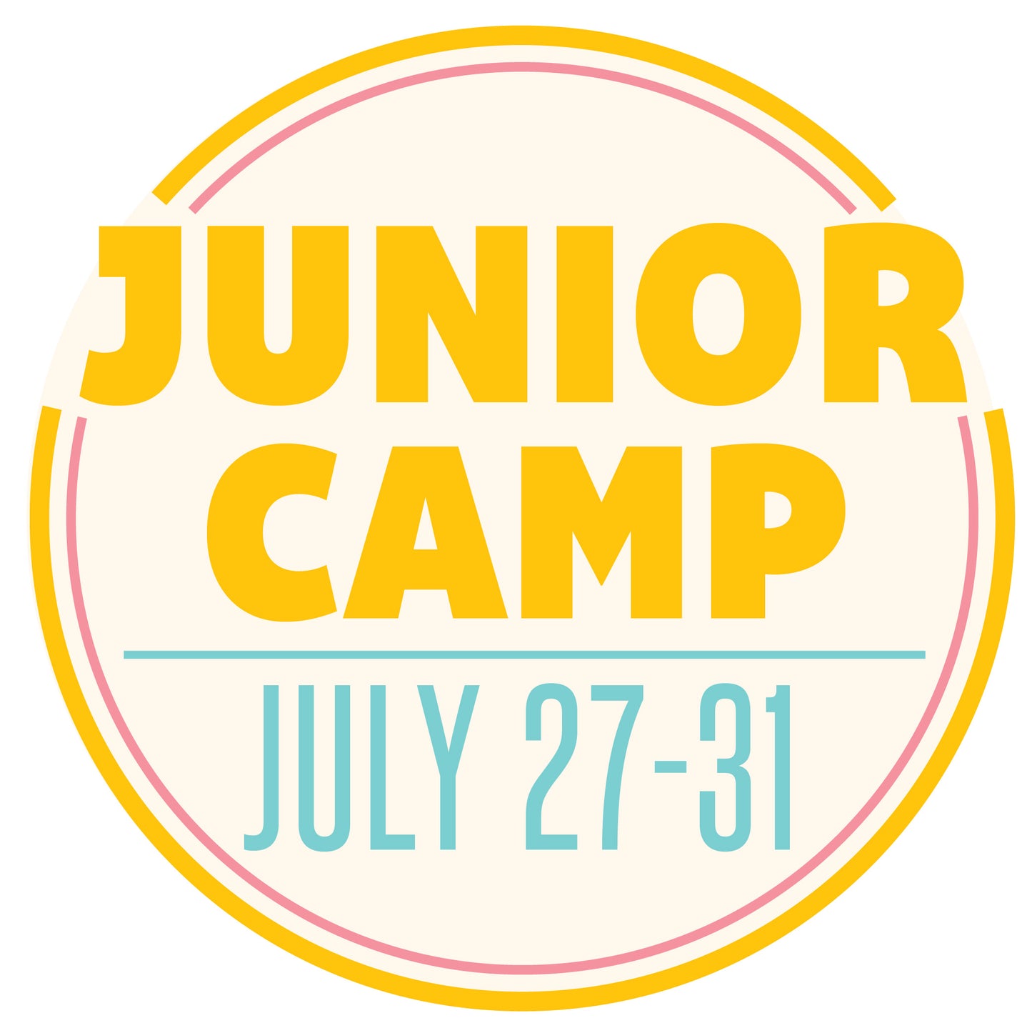 Summer JR Camp: July 27-31, 9am-12pm