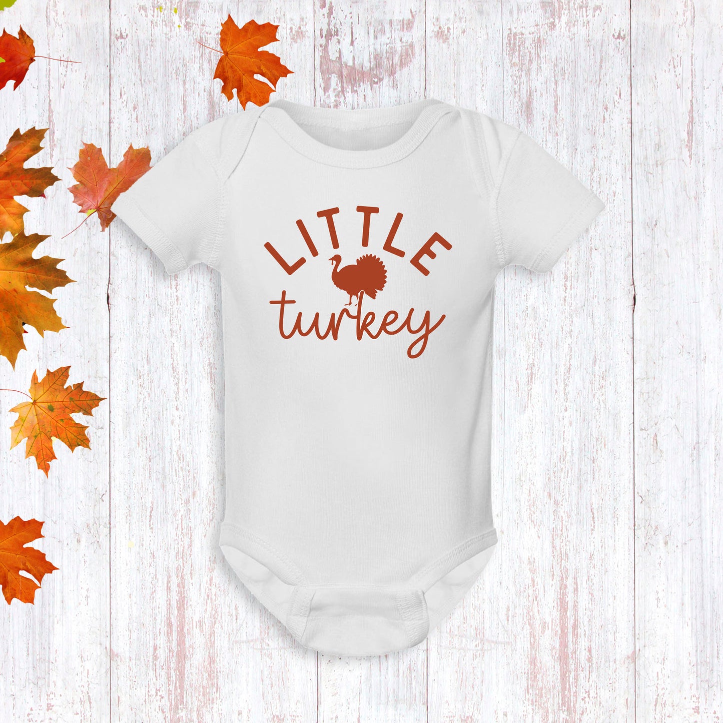 Little Turkey Thanksgiving Baby Babysuit