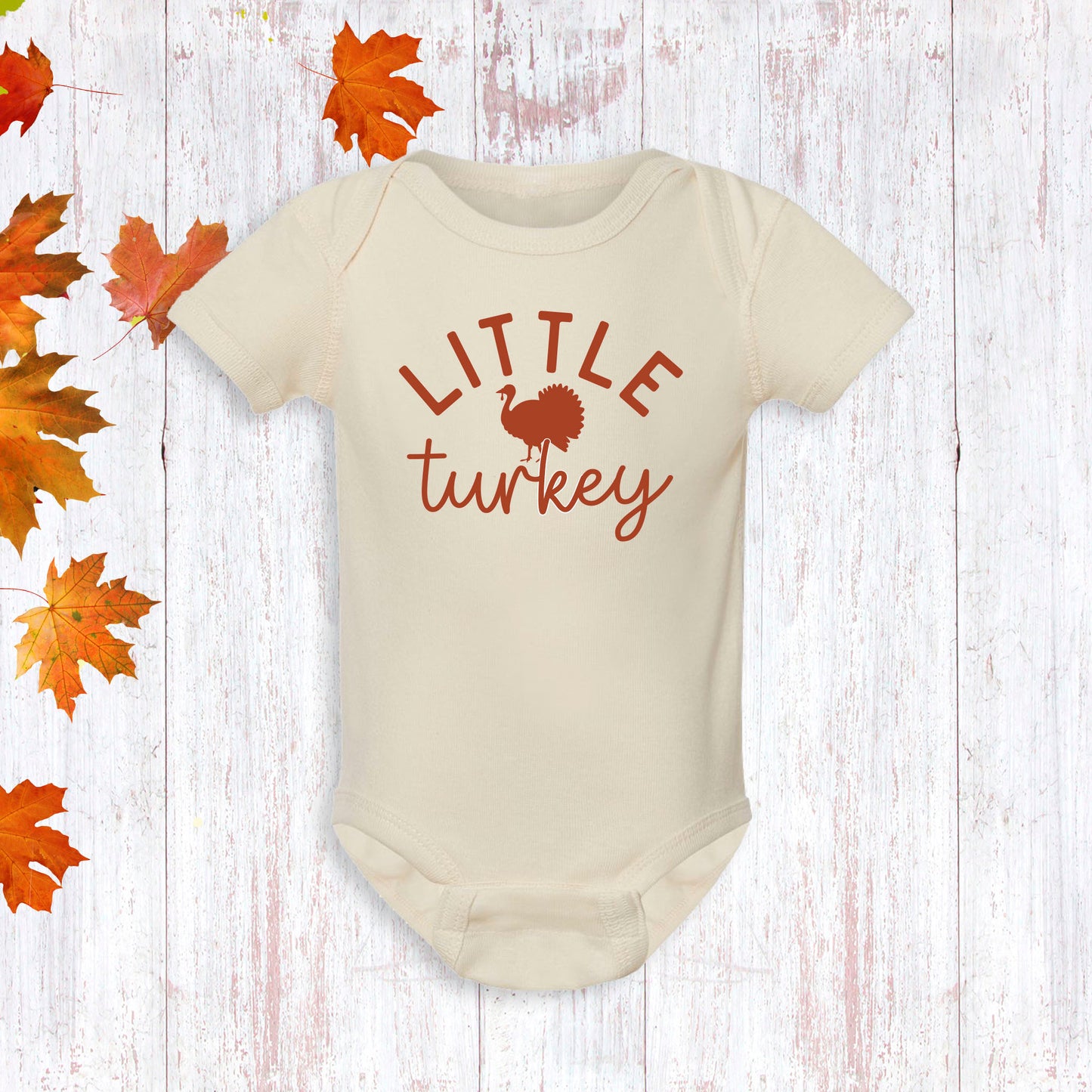 Little Turkey Thanksgiving Baby Babysuit