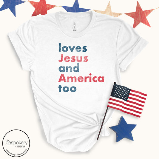 "Loves Jesus" - White T-shirt