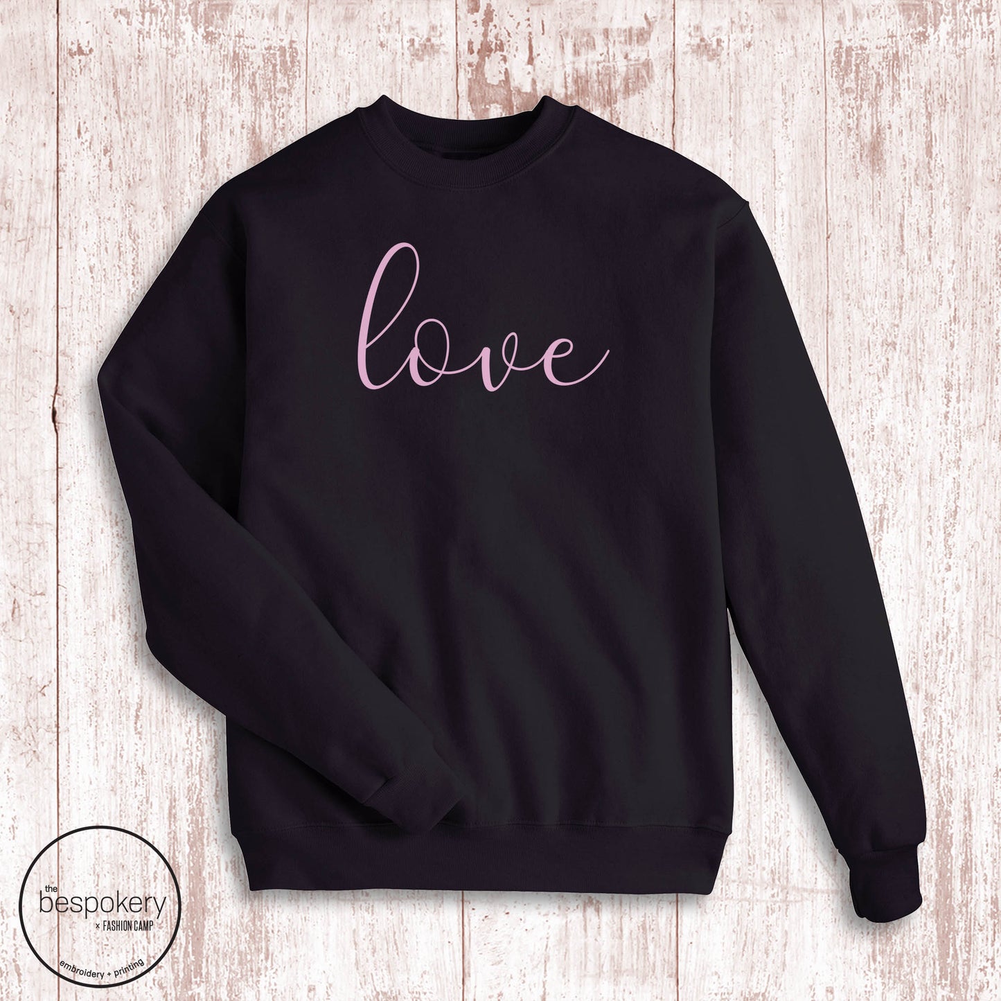 "Love Script" - Black Sweatshirt