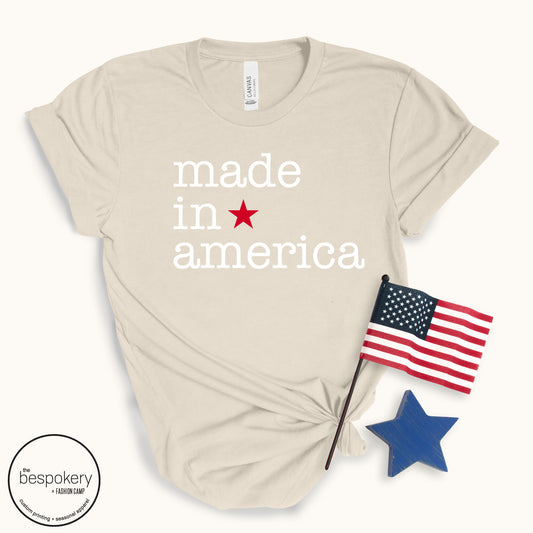 "Made in America" - Sand T-shirt