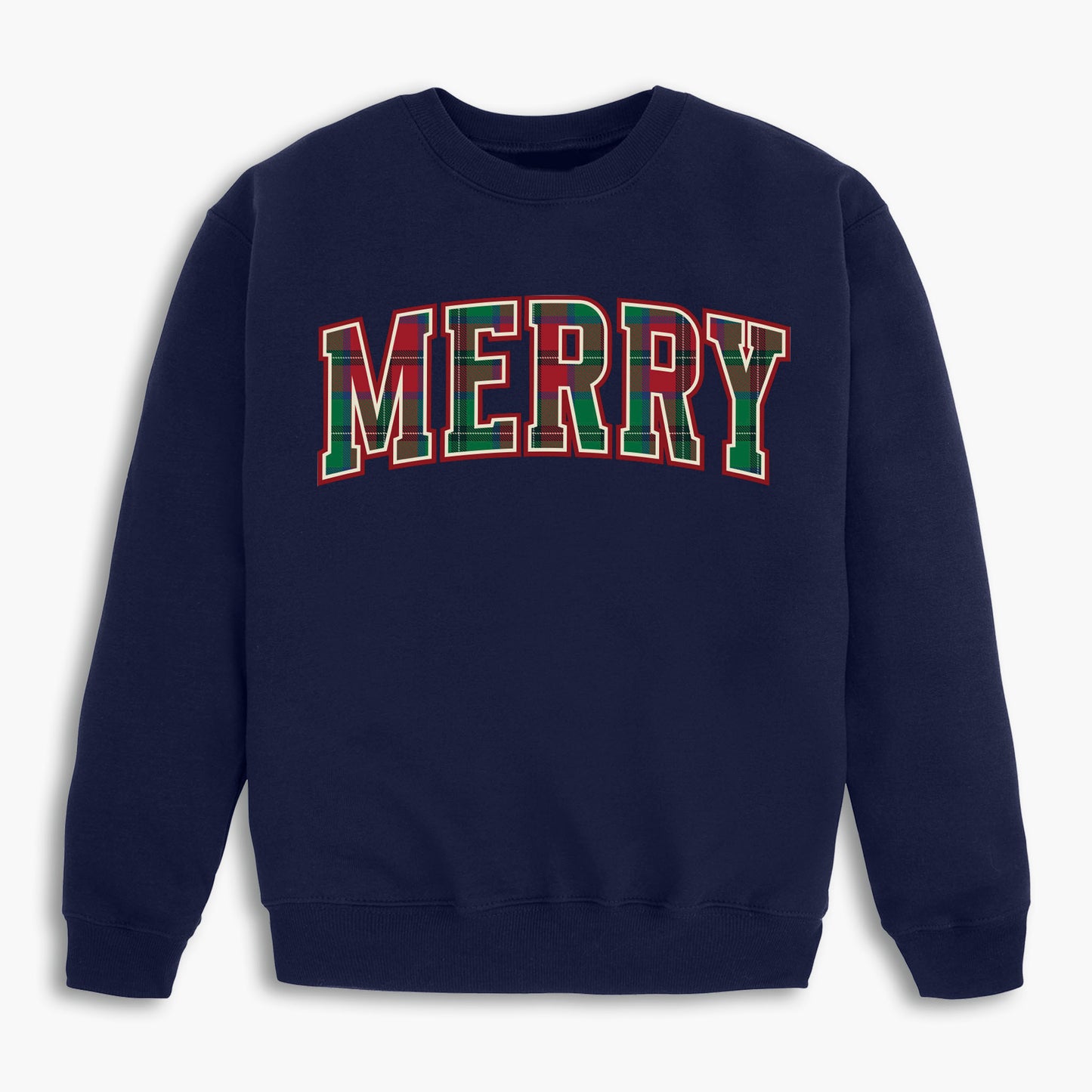 Plaid Merry Holiday Sweatshirt