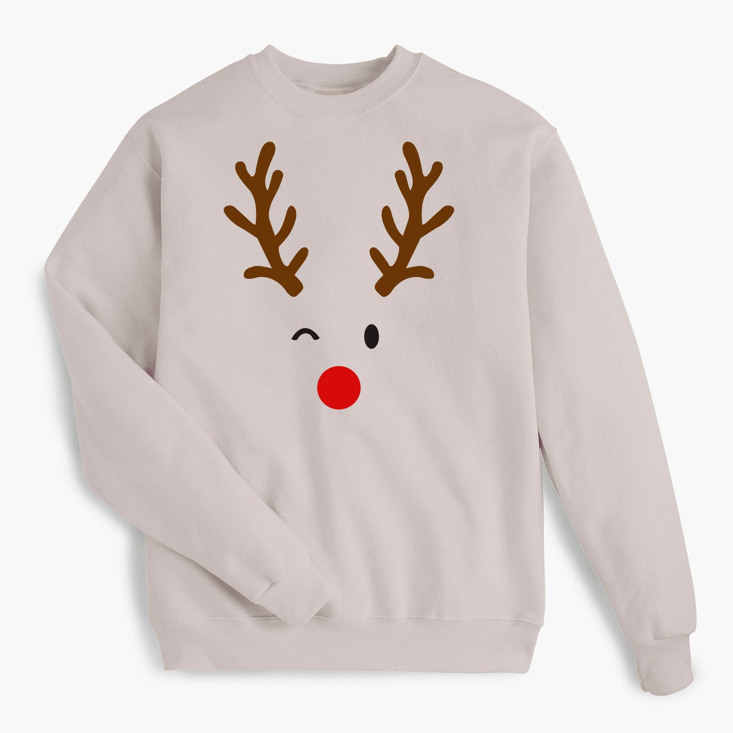 Minimal Reindeer Holiday Sweatshirt
