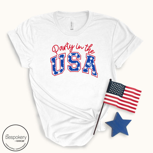 "Party in the USA" - White T-shirt