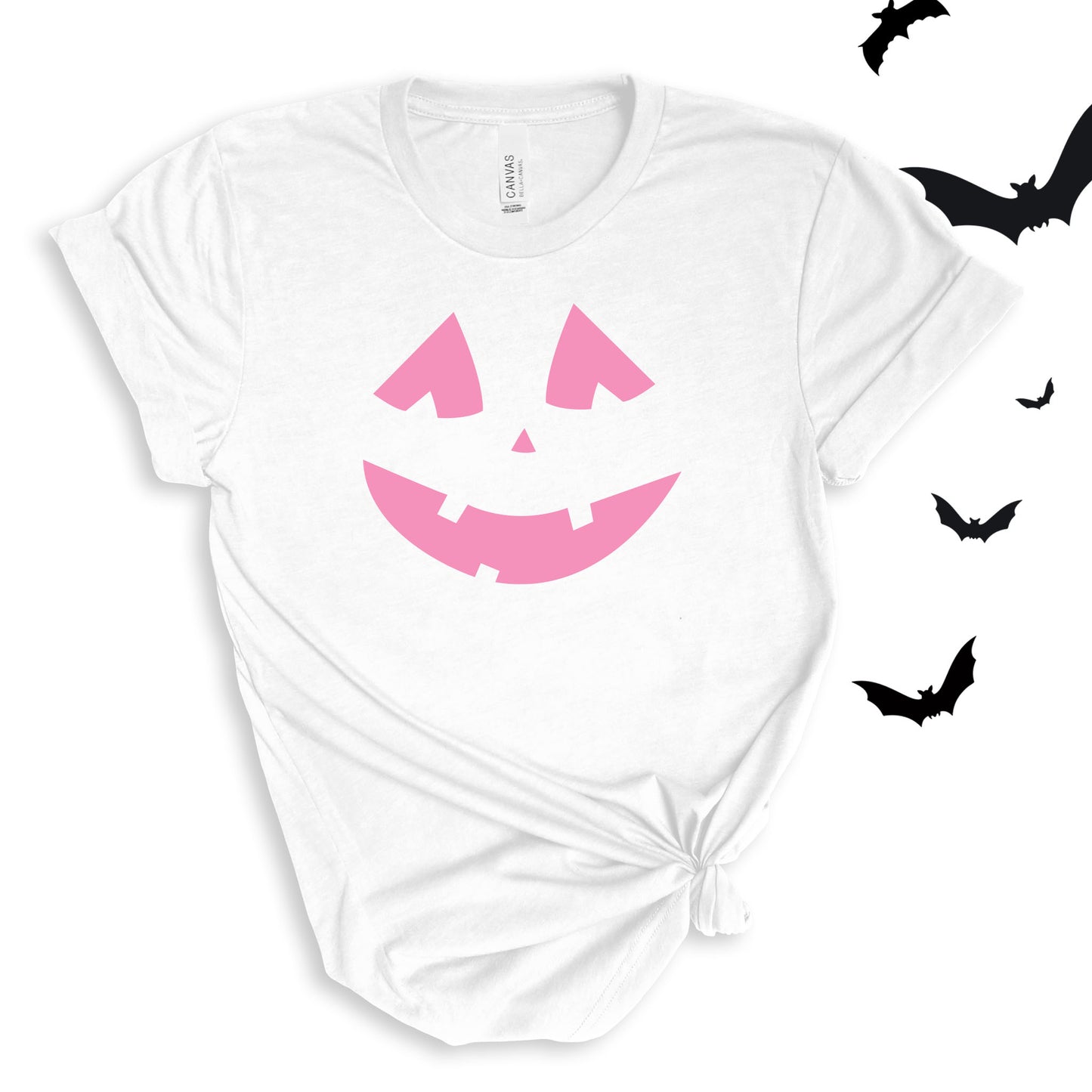 Jack O'Lantern Pumpkin Face Halloween Adult T-shirt