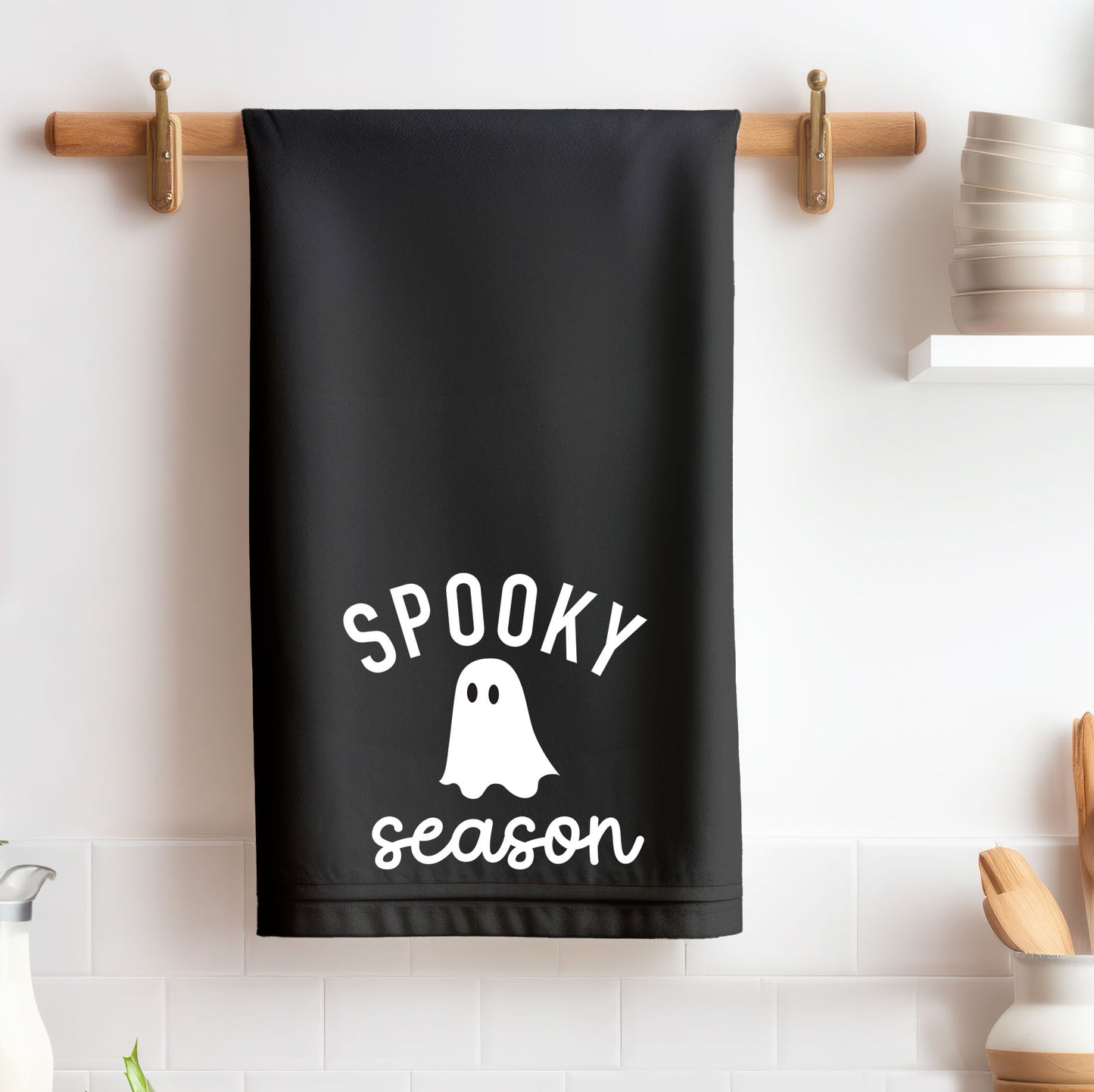 Spooky Season Halloween Tea Towel