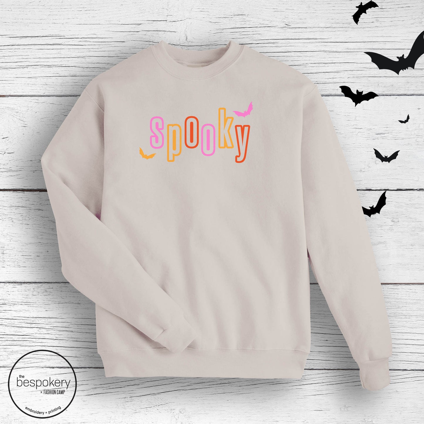 "Spooky" - Sand Sweatshirt (Adult only)