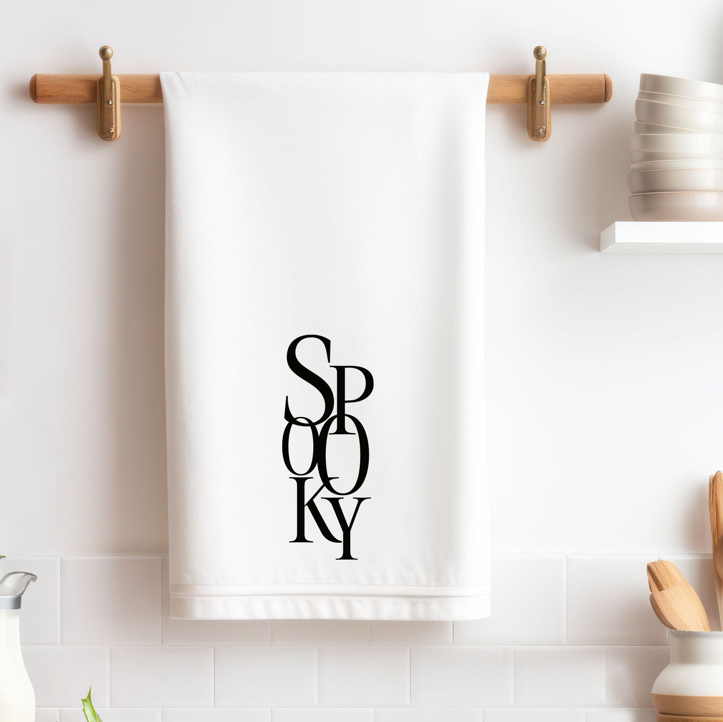 Spooky Halloween Tea Towel