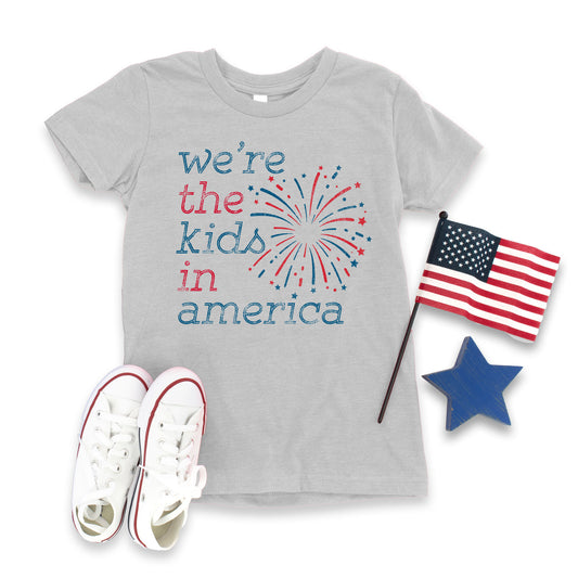 "We're the Kids in America" - Heather Grey T-shirt (Youth Only)