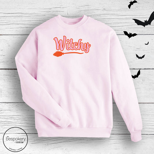 "Witchy" - Light Pink Sweatshirt (Adult only)