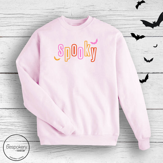 "Spooky" - Light Pink Sweatshirt (Adult only)