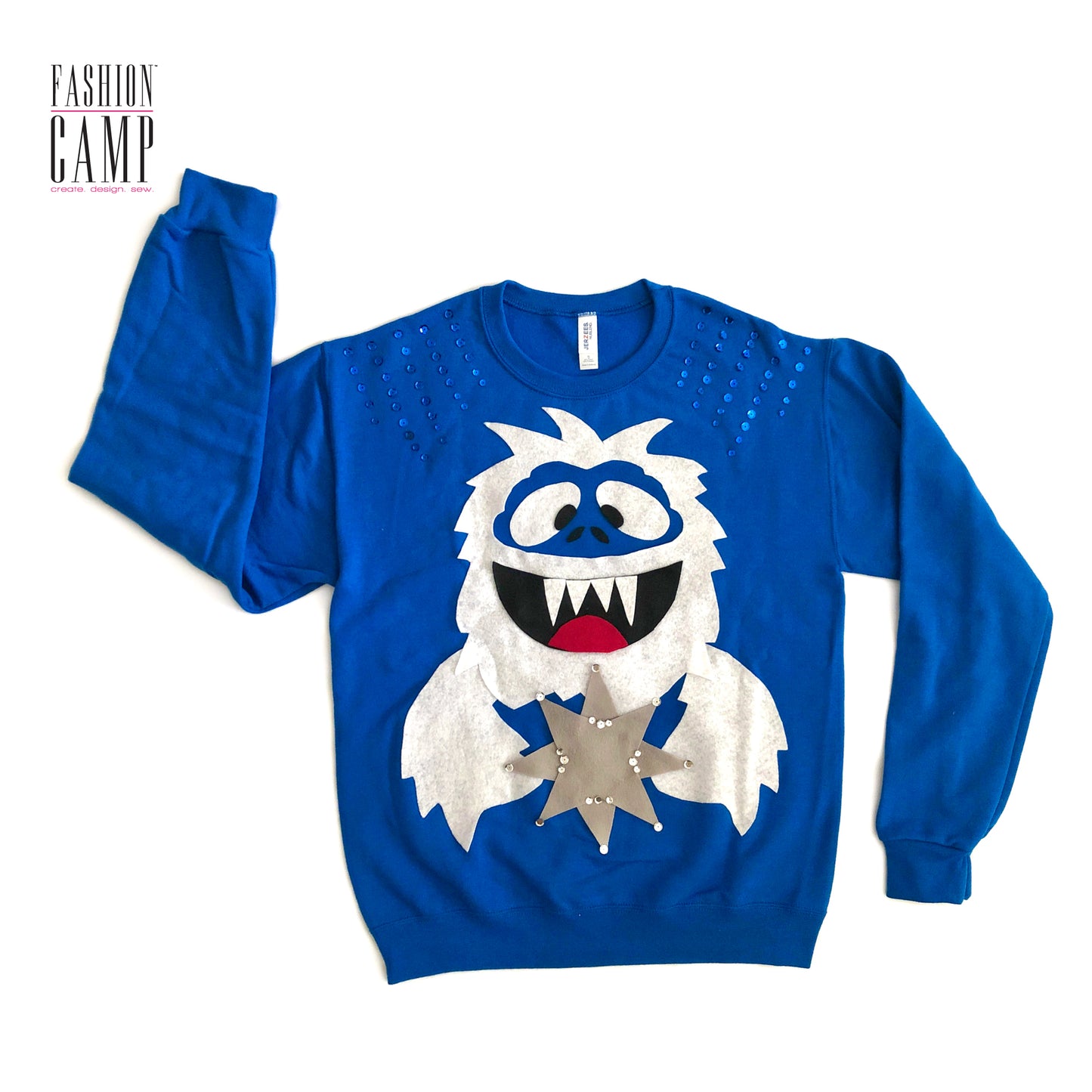 DIY Kit Ugly Christmas Sweater | Abominable Snowman "Ugly" Holiday Sweater
