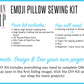 DIY Emoji Pillow Sewing Kit