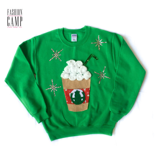 DIY Kit Ugly Christmas Sweater | Frappuccino "Ugly" Holiday Sweater