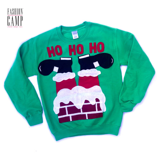 DIY Kit Ugly Christmas Sweater |  Ho Ho Ho "Ugly" Holiday Sweater