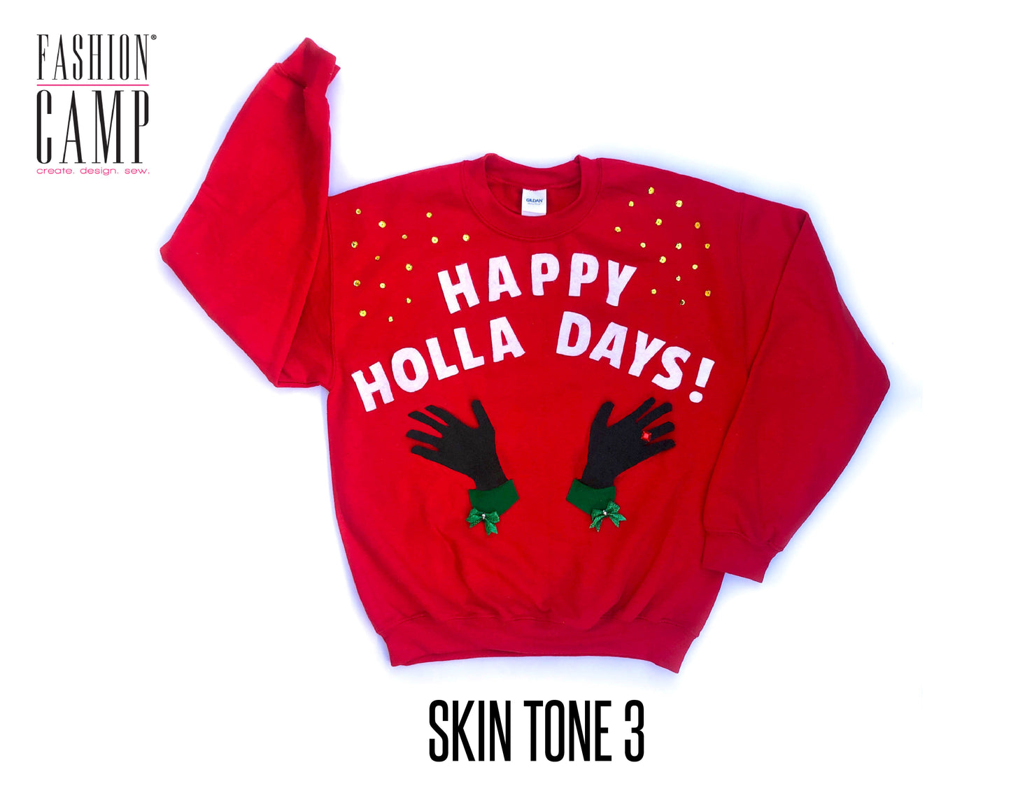 DIY Kit Ugly Christmas Sweater | Happy Holla Days "Ugly" Holiday Sweater