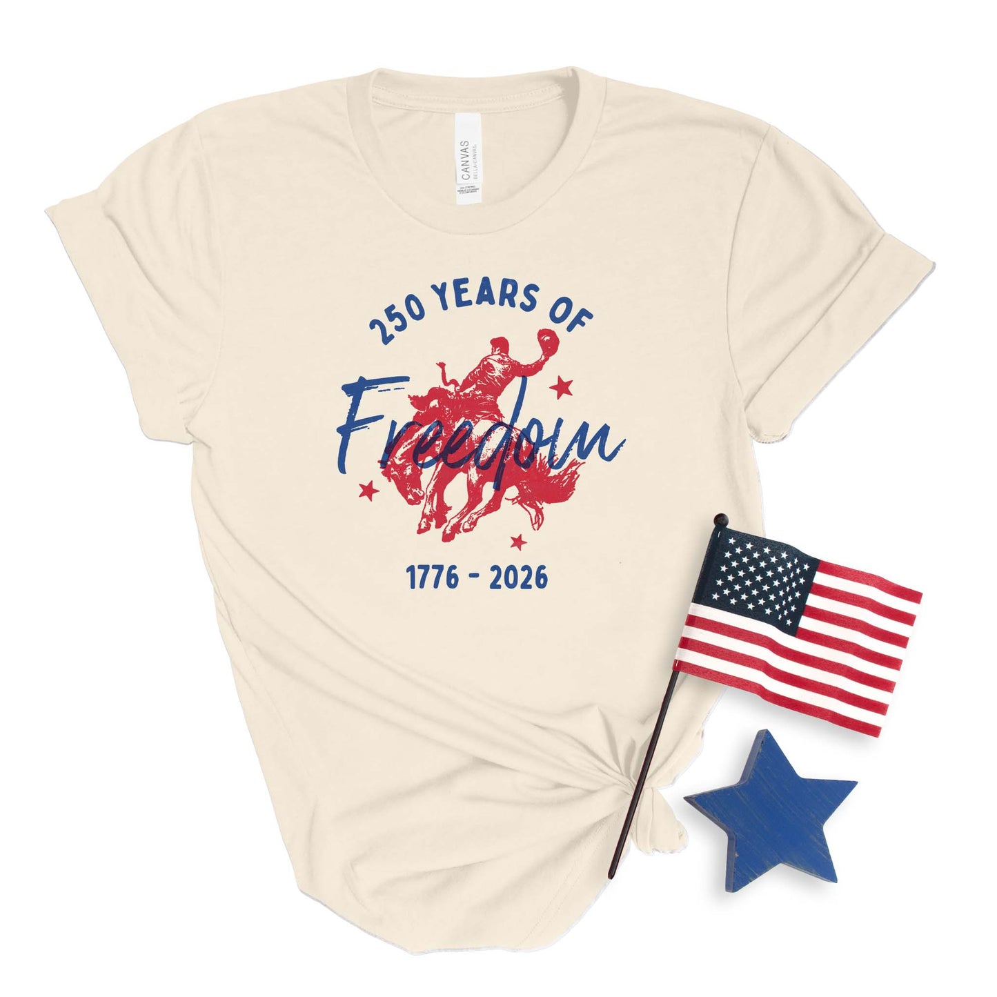 250th Anniversary Freedom Cowboy T-shirt