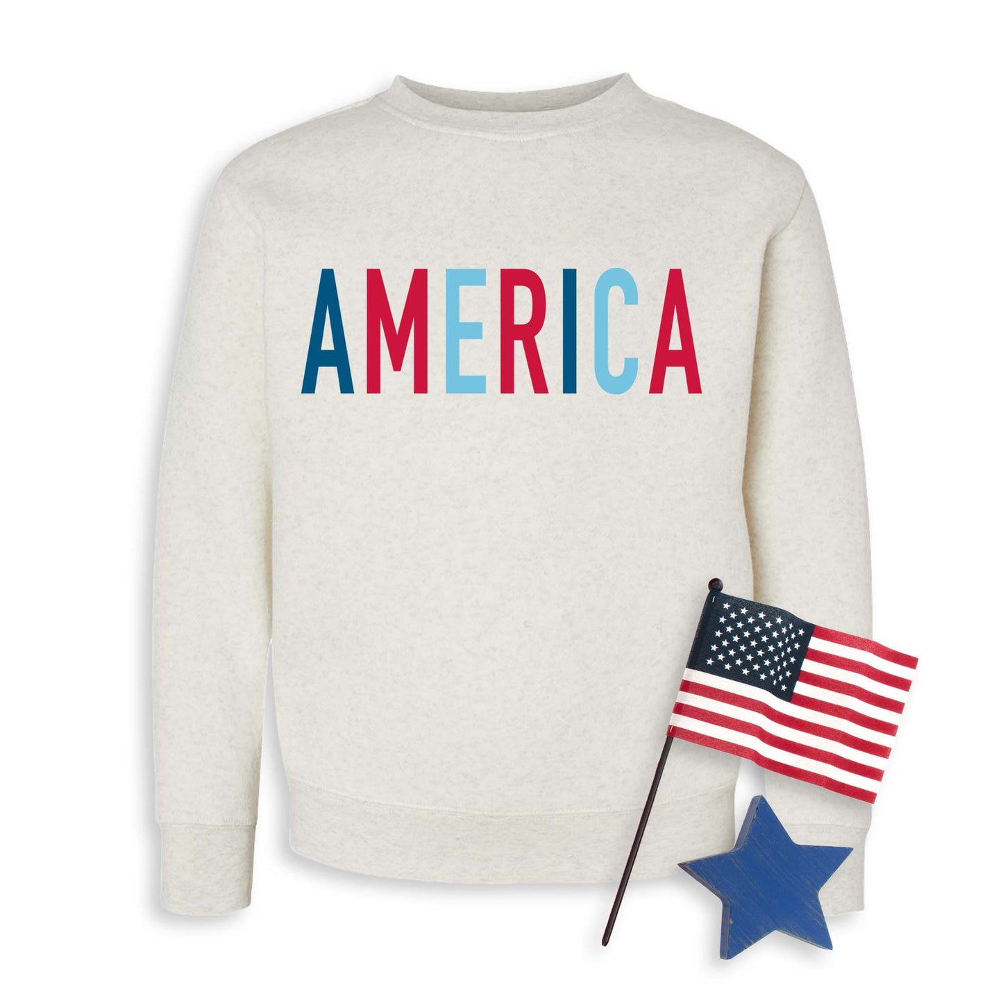 Colorblock America Sweatshirt