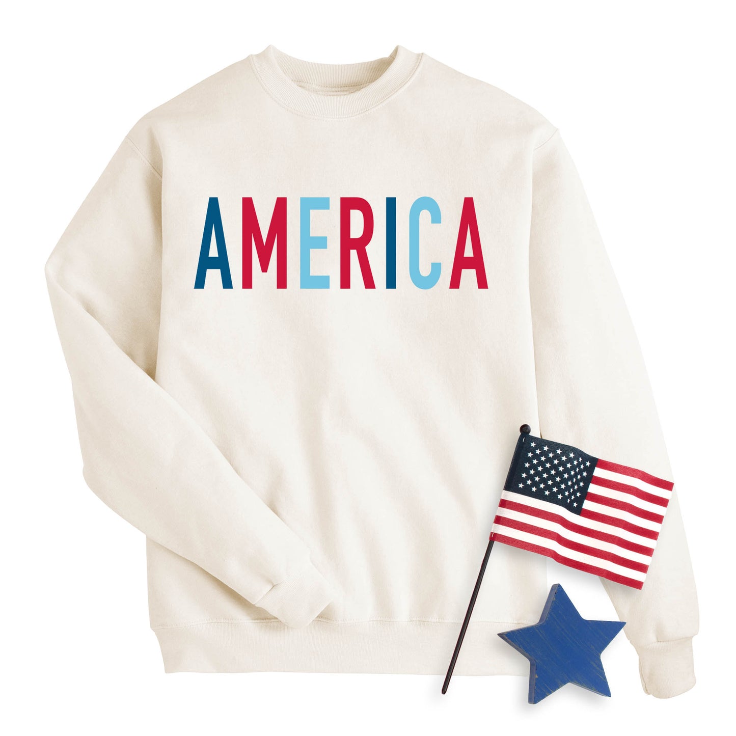 Colorblock America Sweatshirt