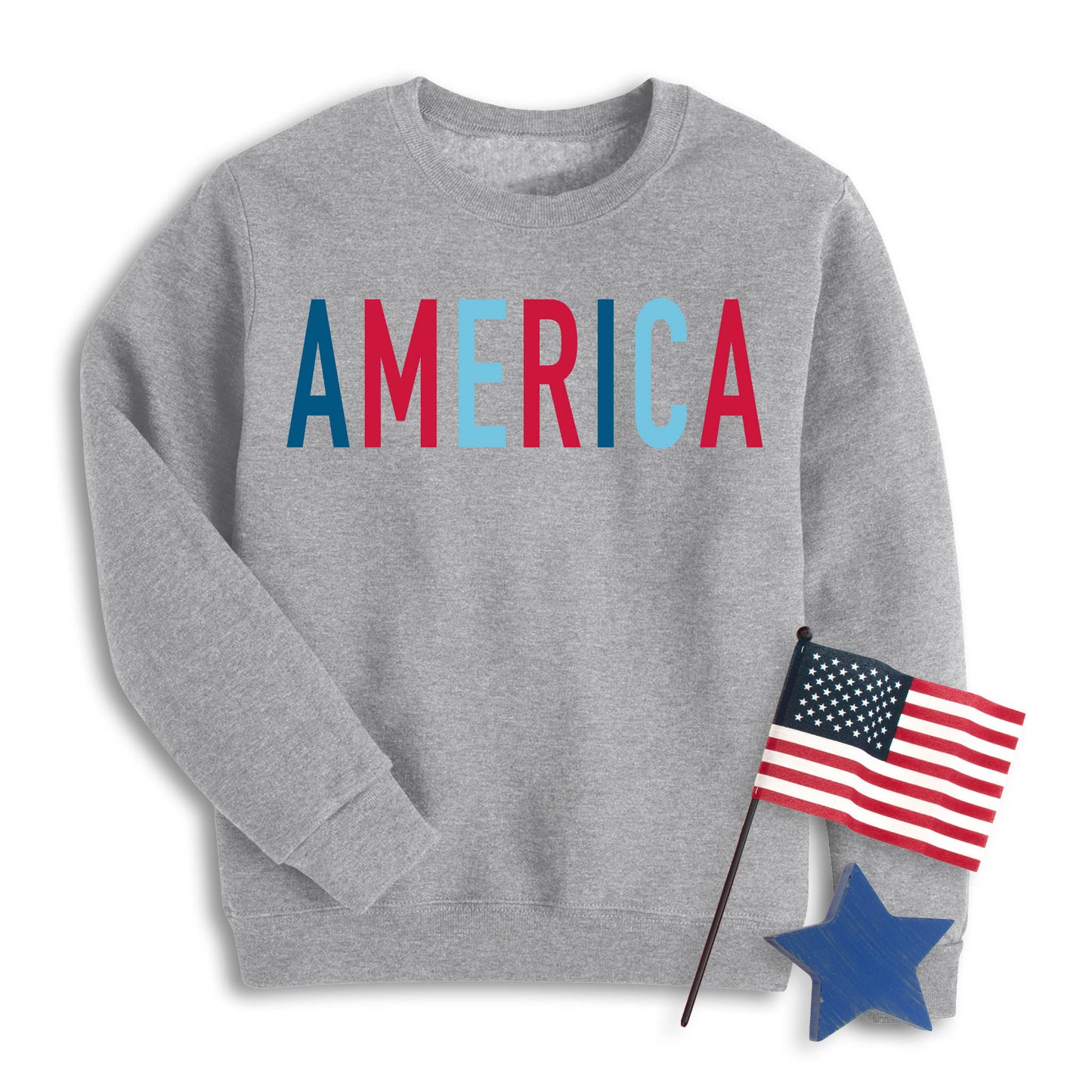 Color Block America Sweatshirt