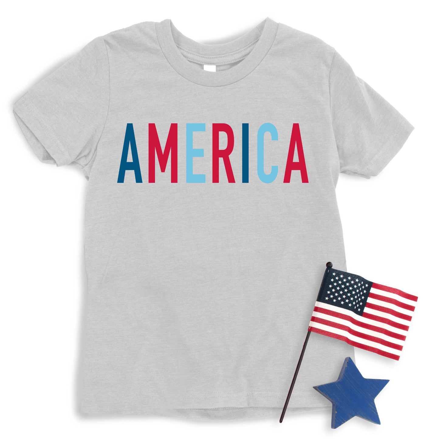 Color Block America T-shirt