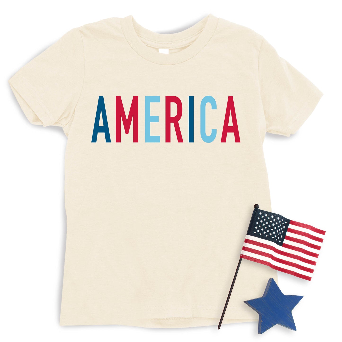 Color Block America T-shirt