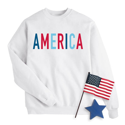 Colorblock America Sweatshirt