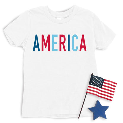Color Block America T-shirt