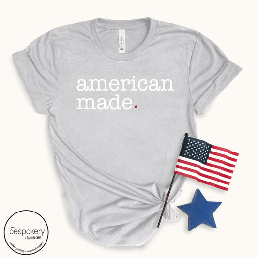 "American Made" - Heather Grey T-shirt