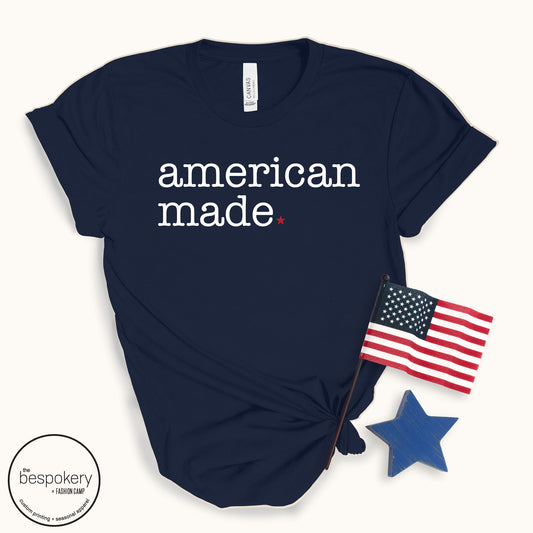 "American Made" - Navy T-shirt